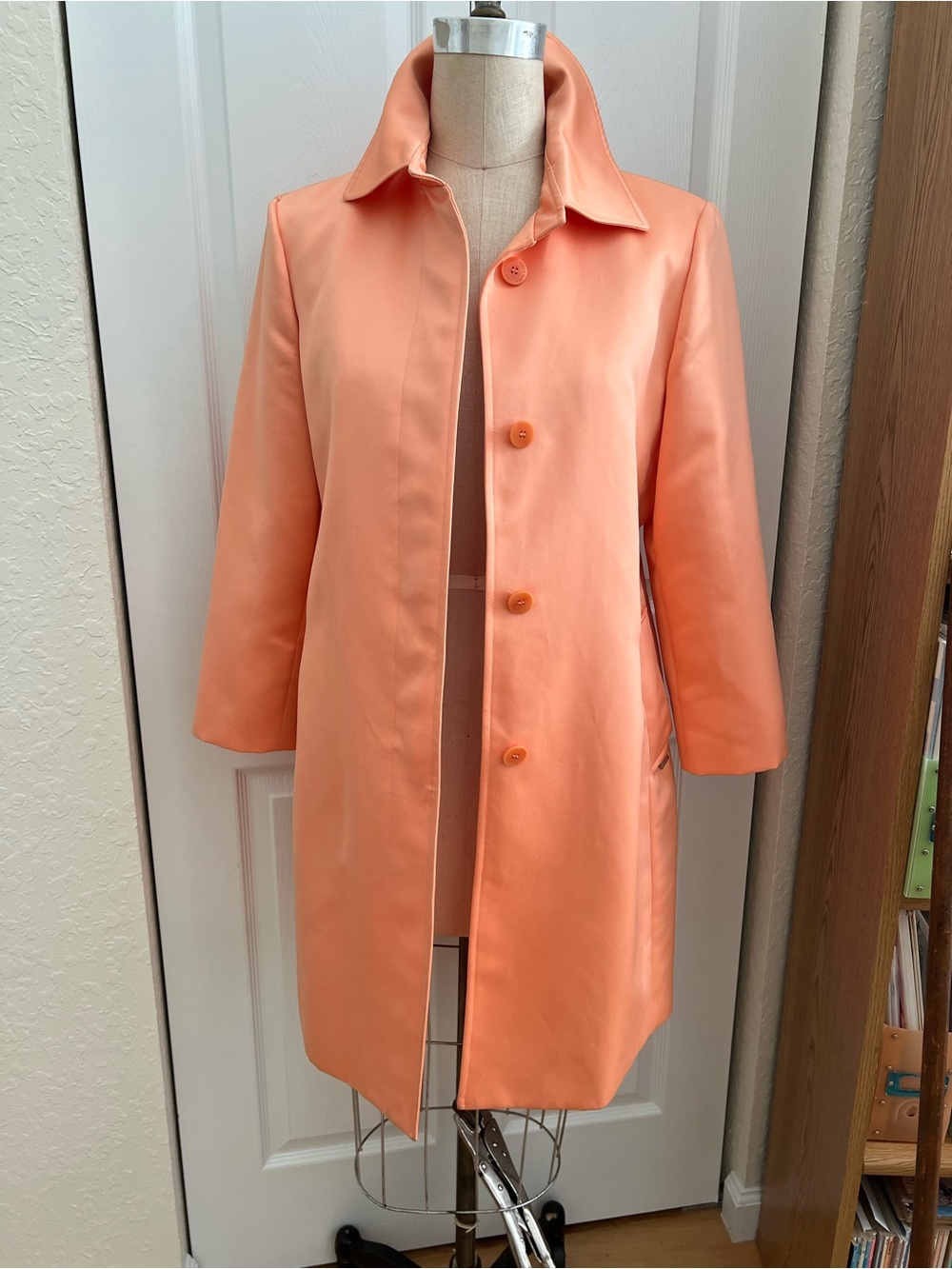 Anne Klein orange Pea Coat